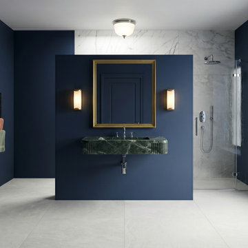 Verde Levanto Marble Sinks | Deep Emerald Stone Collection