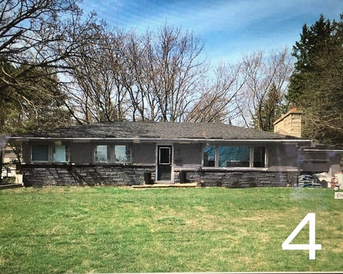 Poll- Which exterior do you prefer for a MCM ranch in the woods?
