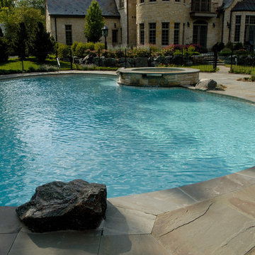Glenview Freeform Inground Swimming Pool and Spa