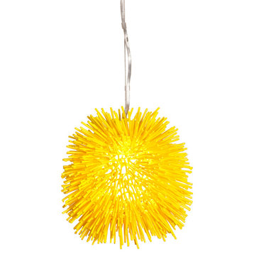 Varaluz 169M01YE 1-Light Mini Pendant Urchin UnMellow Yellow