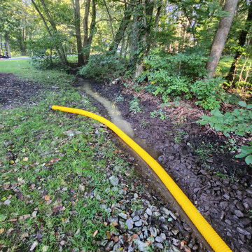 Yard Drain & Downspout Drainage Installation