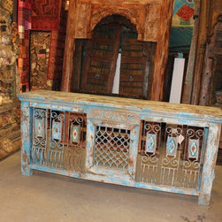 Antique Indian Sideboard Hope Chest Buffet - Buffets And Sideboards
