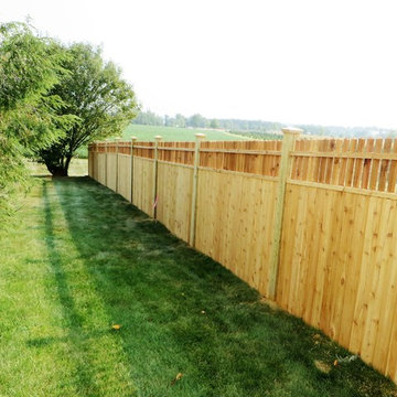 Red Cedar framed fence