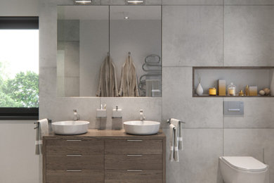 Modernes Badezimmer in Frankfurt am Main