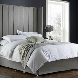 Bees Knees Lola Upholstered Winged Divan /Ottoman Bed - Beds