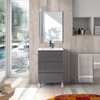 Eviva Malmo 24"x18" Freestanding Gray Bathroom Vanity