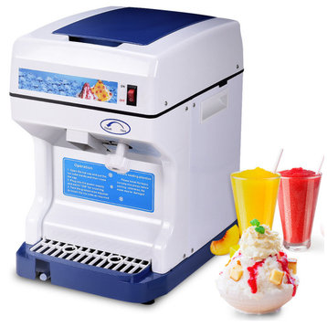 Costway Electric Ice Shaver Machine Tabletop Shaved Ice Crusher Ice Cone Maker