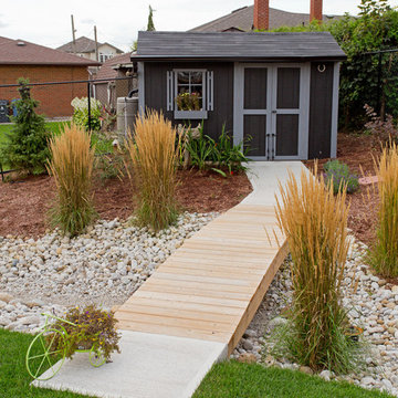 Dry Stream Landscape & Walkway