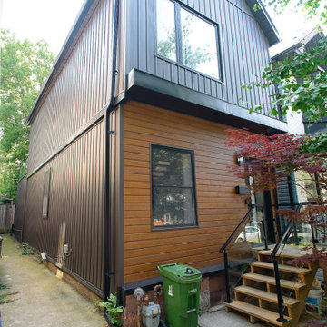 Wood and Metal Exterior on a Scandinavian Second-Storey Addition | East York
