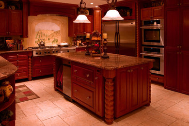 Example of a minimalist kitchen design in Other