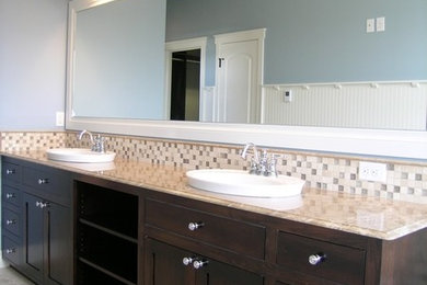 Example of a trendy bathroom design in Seattle
