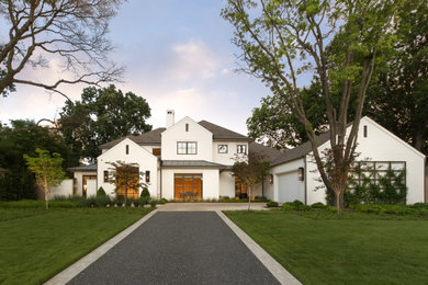 Transitional exterior home photo in Dallas