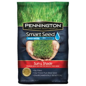 Pennington® 100526659 Smart Seed® Sun & Shade North Premium Grass Seed, 3 Lb