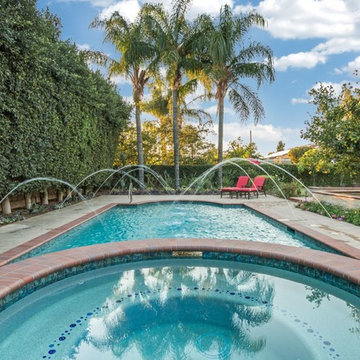 Pool with Creative Tile Designs