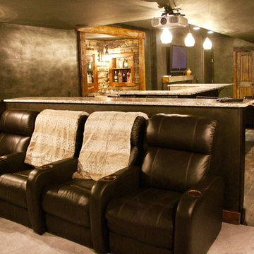 Rustic Theatre Room