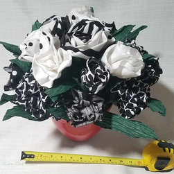 Arrangement in Black & White showing size - Artwork