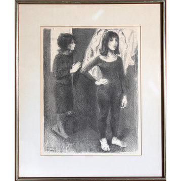 Raphael Soyer, Young Dancers, Lithograph