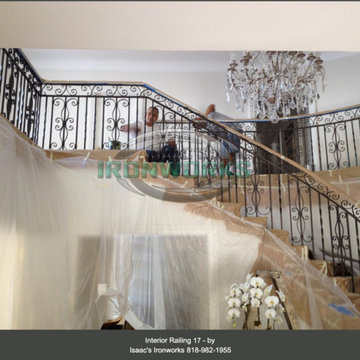 Interior Railings Custom Made by Isaac's Ironworks