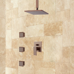 RYLE RAINFALL SHOWER SET WITH BODY JETS - Tub And Shower Faucet Sets