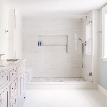Spa-like master bathroom with oversized shower