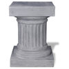 Doric Column, Lead Gray, 17x17x24