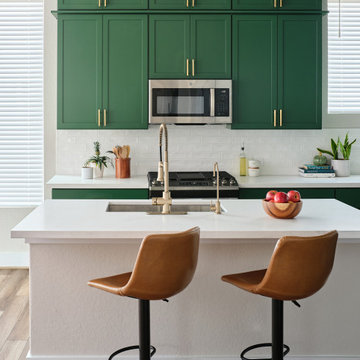Vibrant Kitchen Remodel in Bold Green