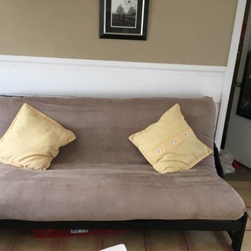Cypress Arm Less Futon Frame Set Package with Mattress