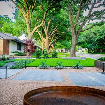 Mid-Century Modern Curb Appeal | Preston Hollow Architectural Pathways