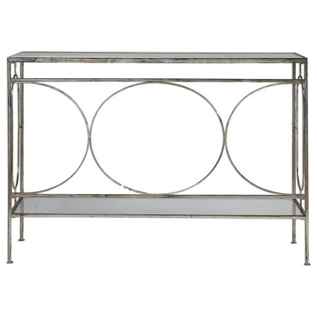 Uttermost 24541 Luano Silver Console Table