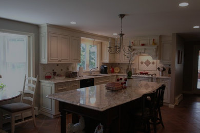 Elegant kitchen photo in Boston