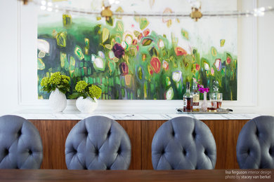 Inspiration for an eclectic dining room remodel in Toronto