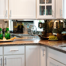 mirrored backsplash