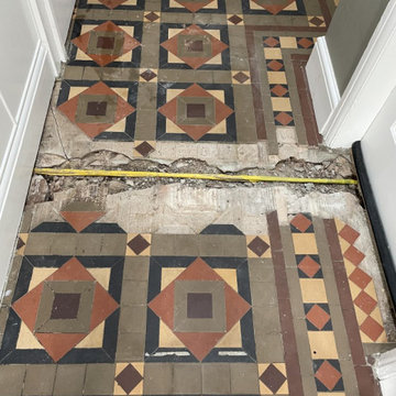 Victorian Tiled Hallway Renovated in Stourbridge