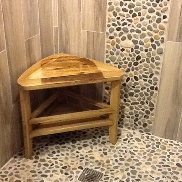 Pebble Tile Installation Photos