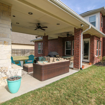 Patio Cover with Fireplace