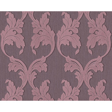 Textured Wallpaper Baroque Fabric Floral Flower, 956285