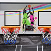 Costway Indoor Basketball Game Double Electronic Hoops shot 2 Player W/ 4 Balls