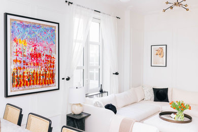 Living room photo in New York