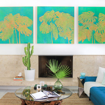 Kelly Oxford's Kitschy Mid-Century Redesign in LA-