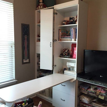 Craft Room with drop down table