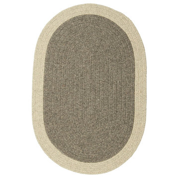 Colonial Mills Hudson HN31 Dark Gray All-Natural/Eco Area Rug, Round 12'x12'