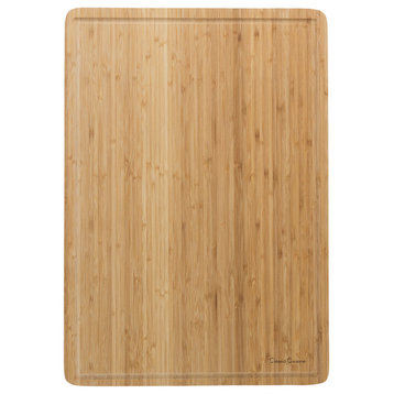 Large Bamboo Cutting Board, Antibacterial, Juice Groove by Classic Cuisine