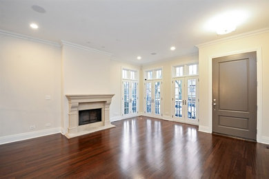 Living room - transitional living room idea in Chicago