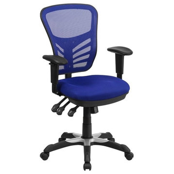Mid-Back Blue Mesh Chair HL-0001-BL-GG