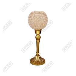 CRYSTAL ORB CANDLE HOLDER - Candle Holders & Candelabra