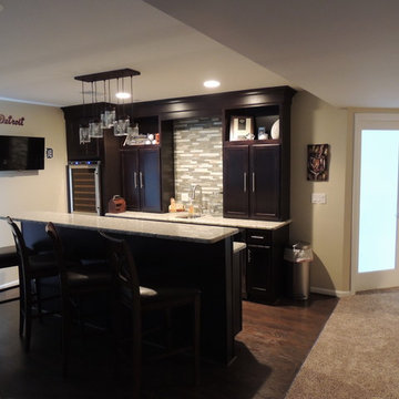 Brown Finished basement