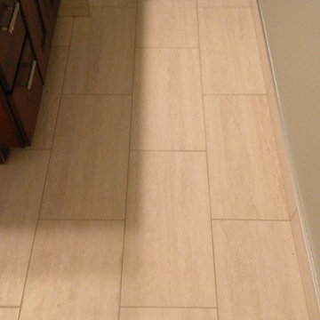 BATHROOM - 12" x 24" Vertical Offset with Glass Accent