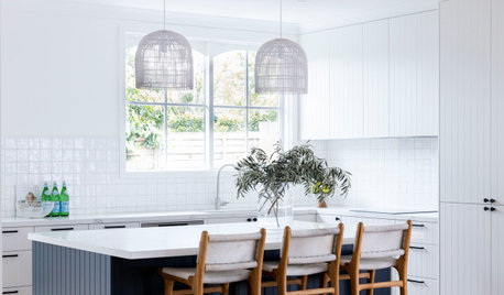 Before & After: A Blissful White Coastal Kitchen With Contrast