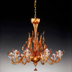 Fire K8 Chandelier By De Majo Lighting - Chandeliers