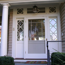 Front door with side light panel